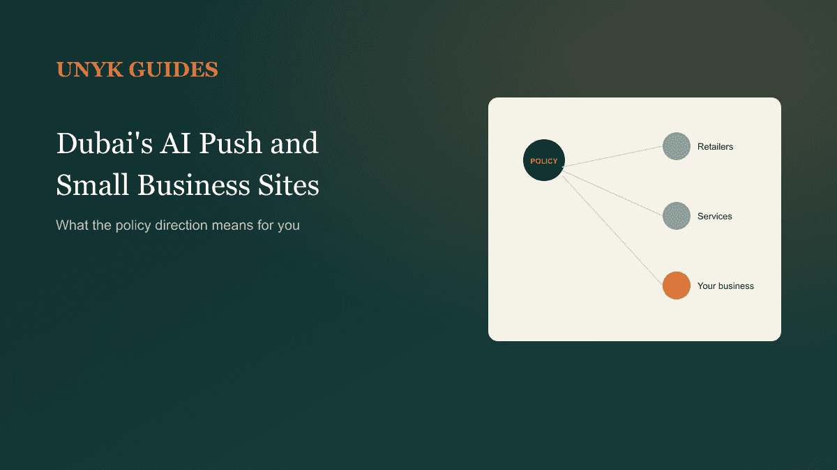 Dubai's National AI Push and What It Means for Small Business Websites